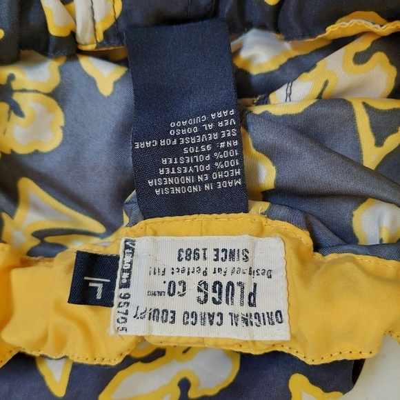 Plugg Co Yellow Blue Shorts 40 Original Cargo Equip Water Pull-On  Drawstring - Picture 5 of 8
